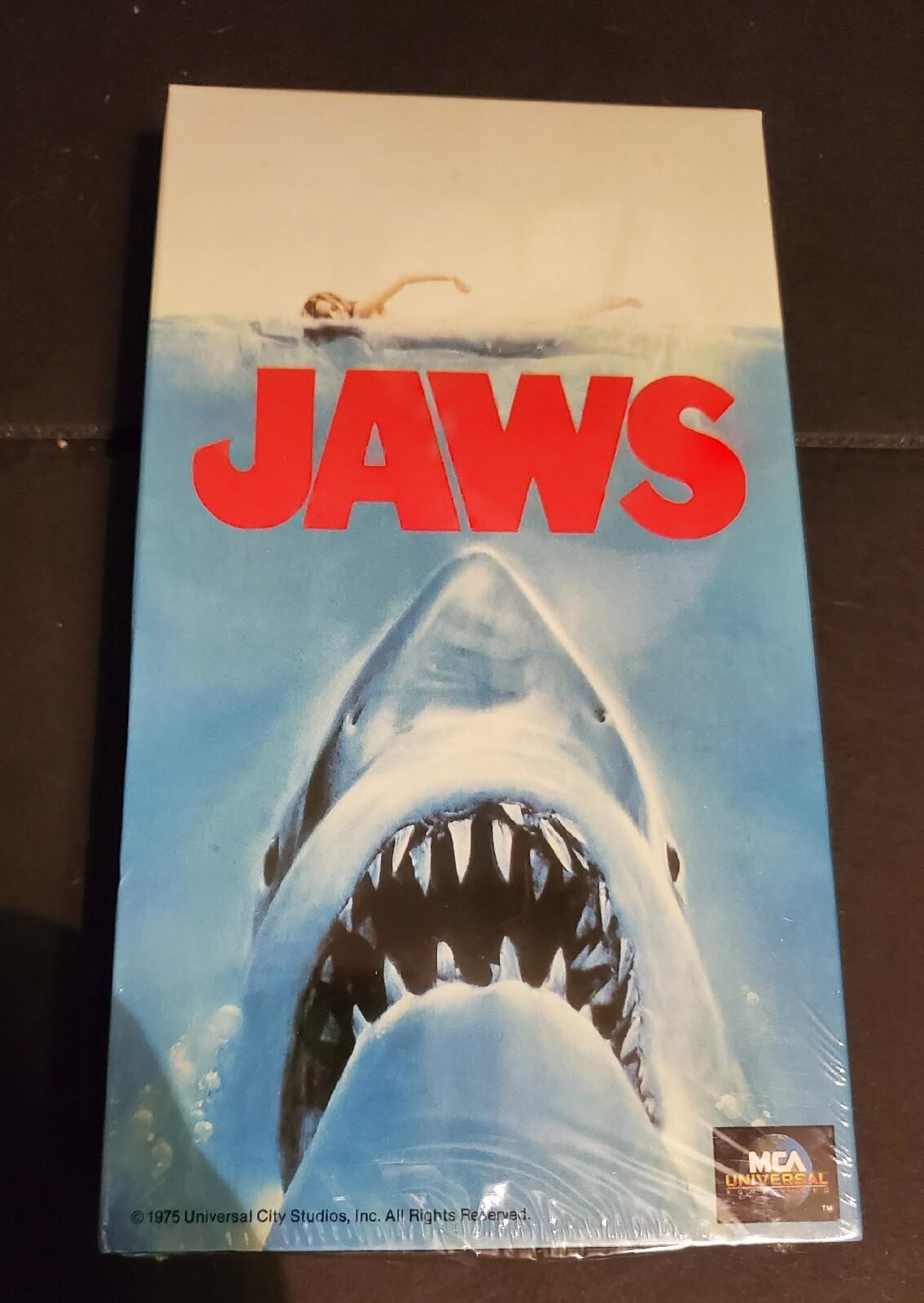 VHS 1975 Jaws 1991 MCA Home Video Original Factory SEALED Classic Movie