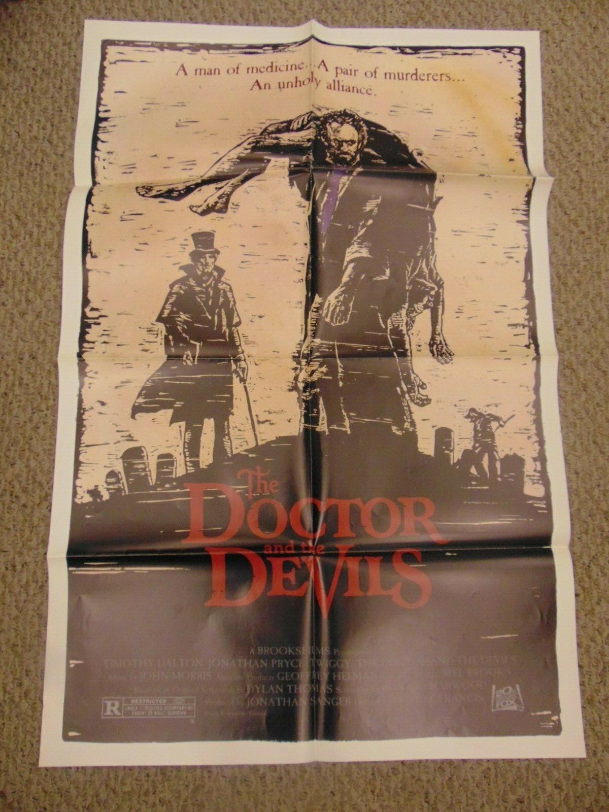 DOCTOR AND THE DEVILS 1985 TIMOTHY DALTON JONATHAN PRYCE 27X41" POSTER N8008