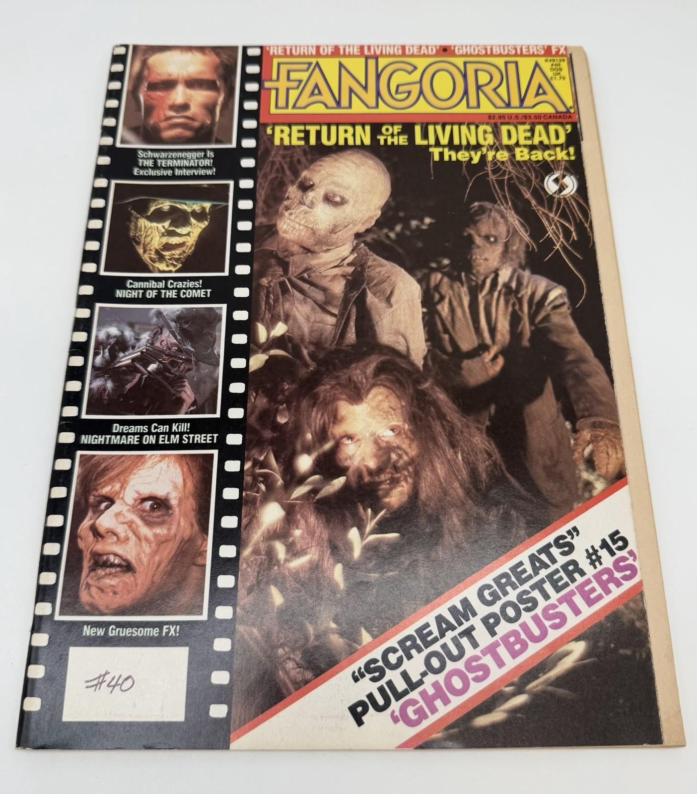 Fangoria #40 (1984) Return of the Living Dead Terminator Nightmare on Elm Street