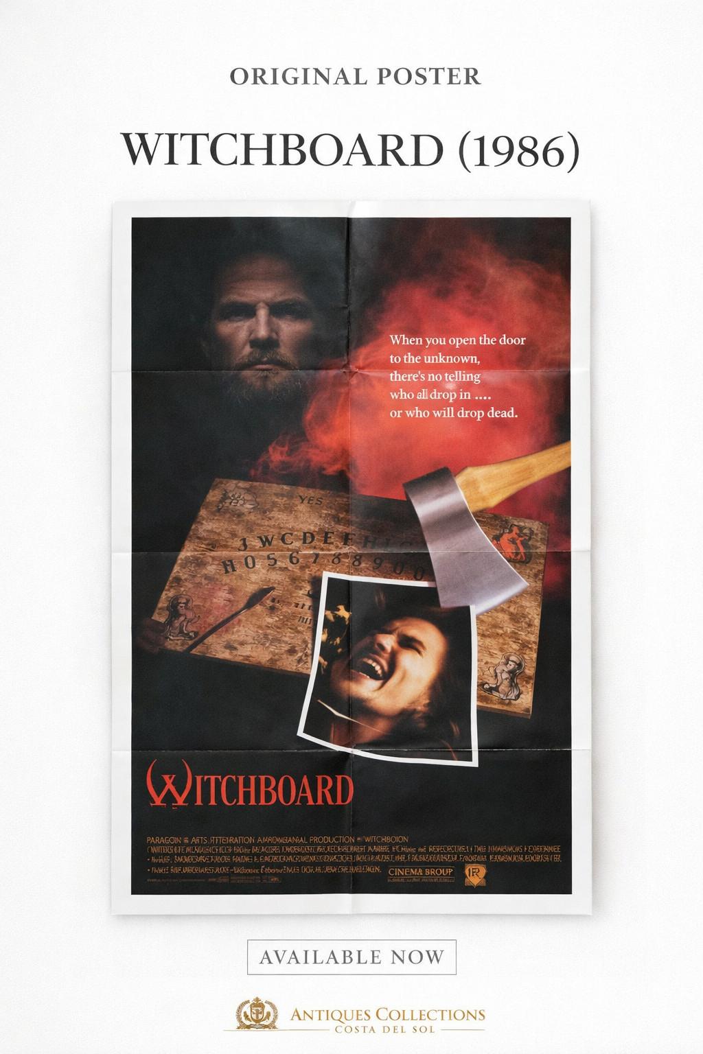 Witchboard 1986 Original Folded Movie Poster 27x41 Todd Allen Tawny Kitaen