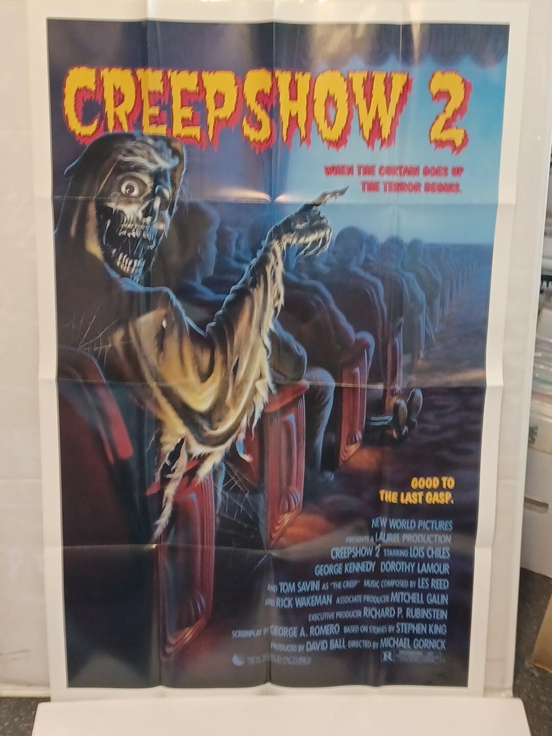 CREEPSHOW 2 Original Folded 1987 Movie Poster 27x41 Inches Great Condition