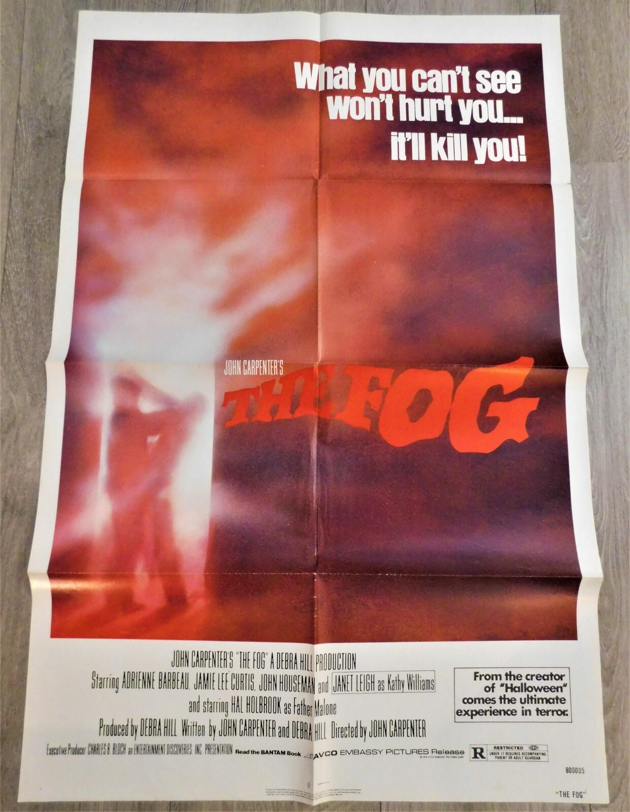 The Fog *One Sheet Folded Original Movie Poster * 27"41" 1980 John Carpenter