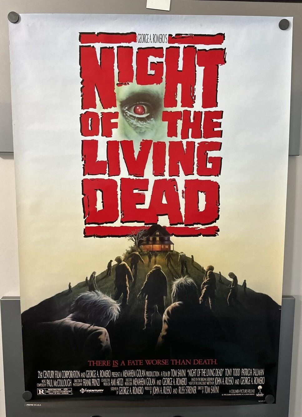 Vintage Original 1990 Night Of The Living Dead, 27”x40” Rolled NSS 900149
