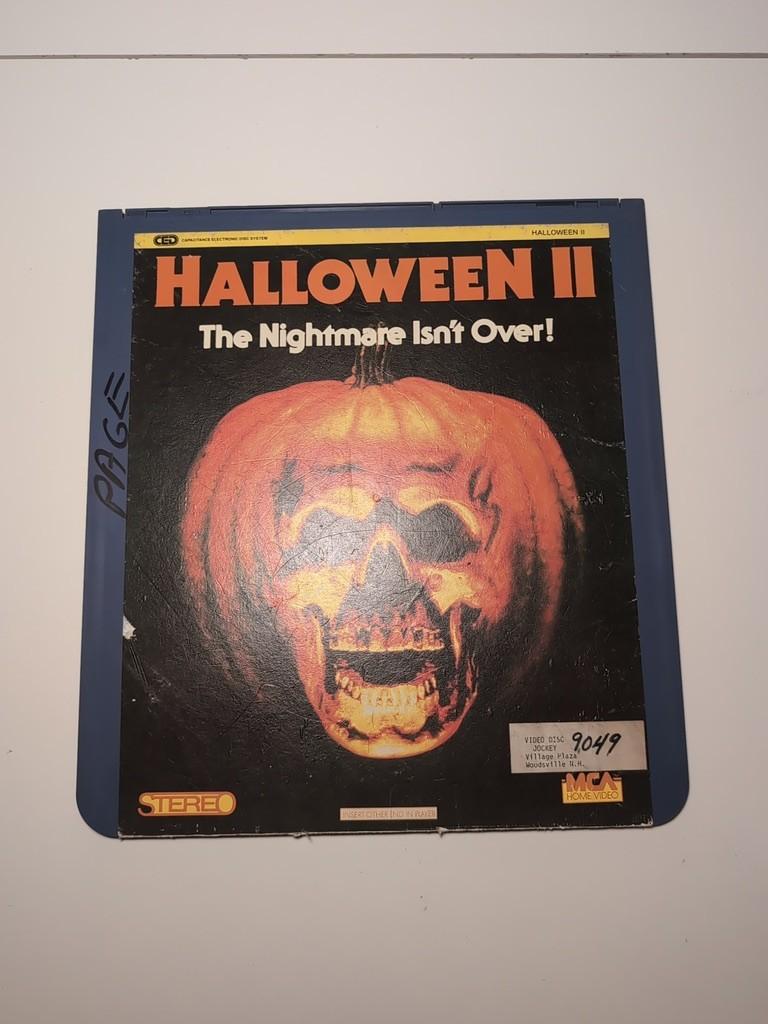 Halloween II 1981 Horror Movie MCA Home Video CED Capacitance Electronic Disc