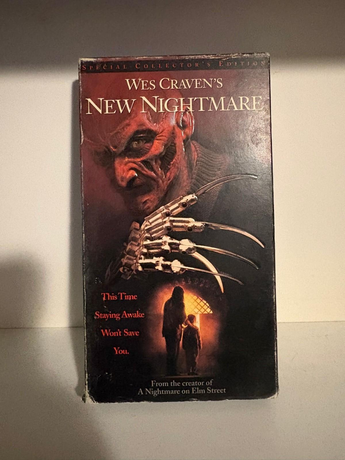 Wes Craven's New Nightmare VHS 1994 R Special Collector's Edition Horror Tape