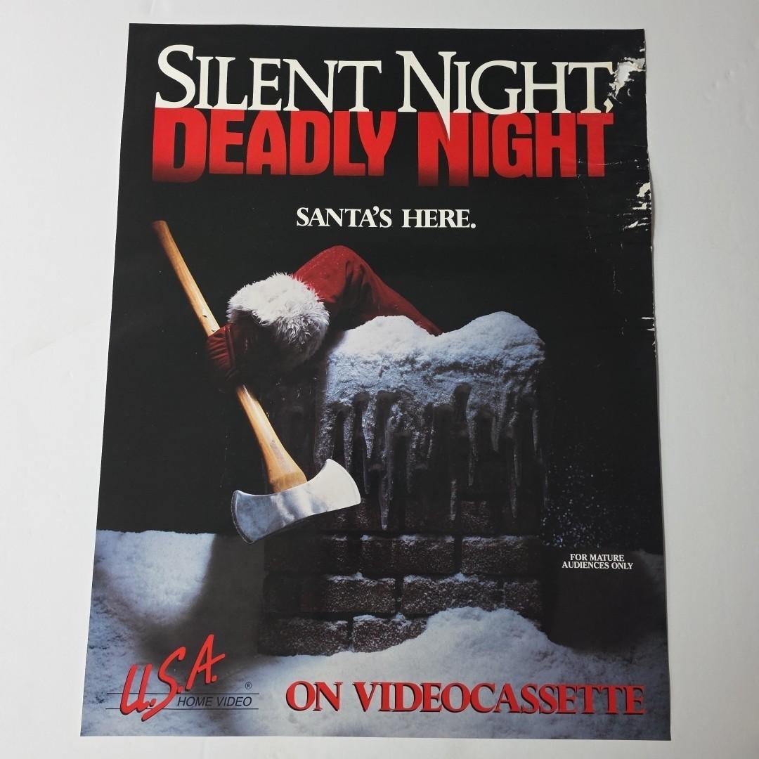 Silent Night Deadly Night 1986 U.S.A. Original Video Movie Poster Rolled 23.5x18