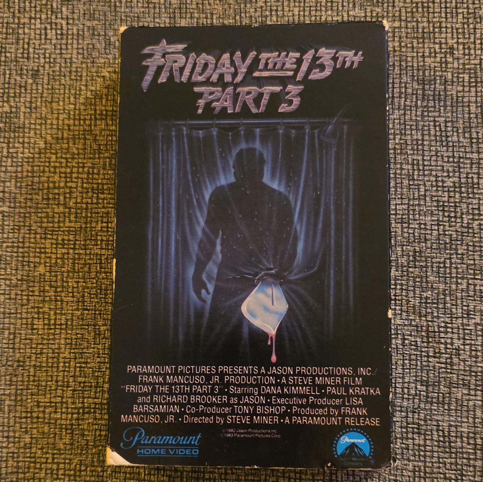 Friday The 13th Part 3 III BETA tape NOT VHS Horror Slasher