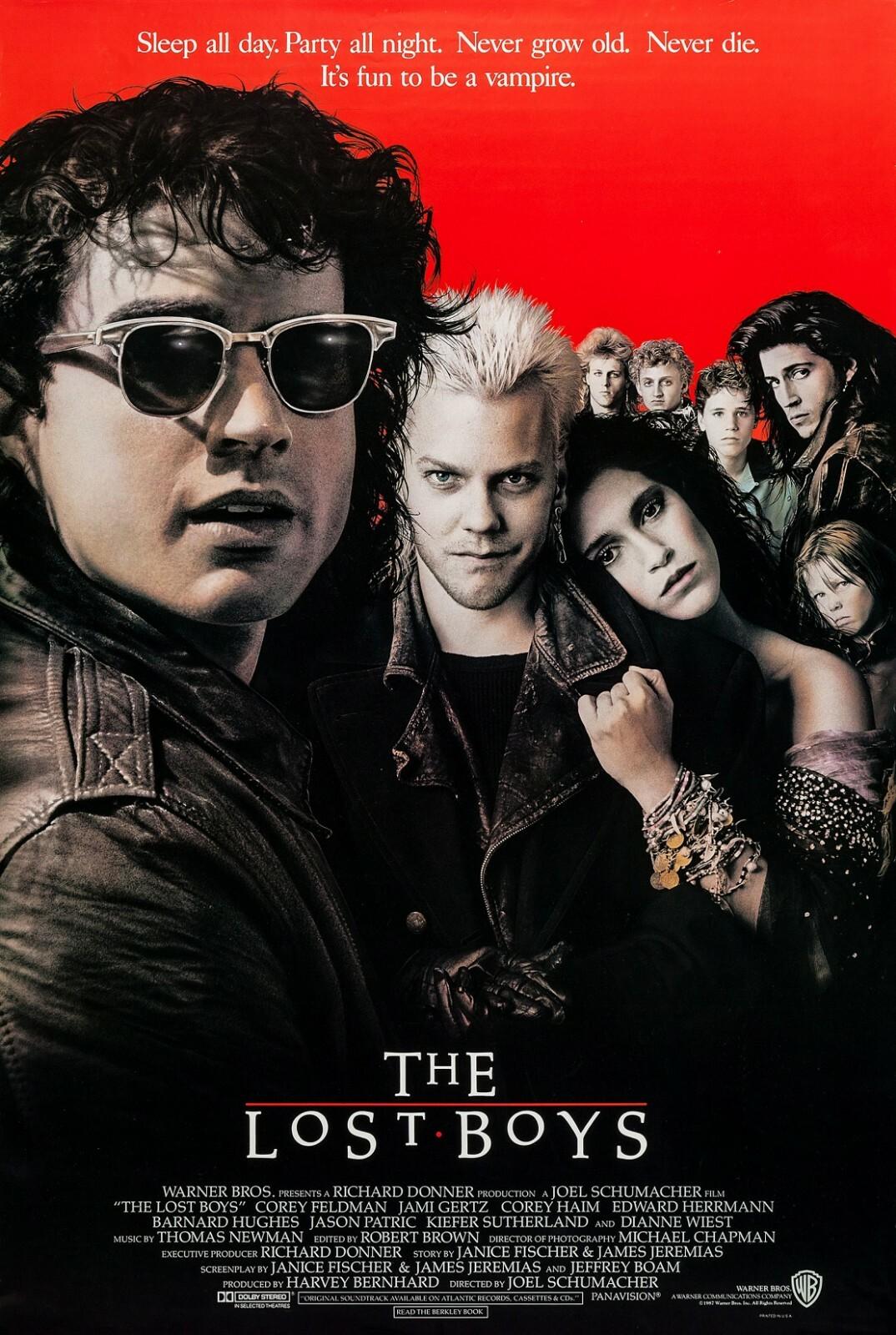 THE LOST BOYS (1987) ORIGINAL ADVANCE MOVIE POSTER - ROLLED - JOHN ALVIN ARTWORK