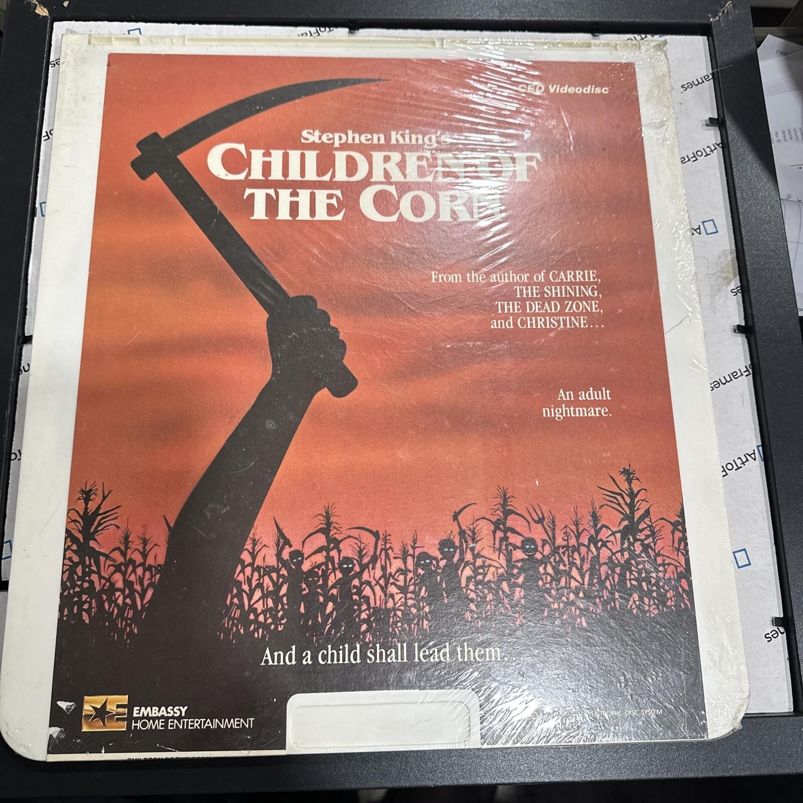 Children of the Corn Videodisc CED VERY RARE! NOS! Sealed! Embassy Home VIDEO