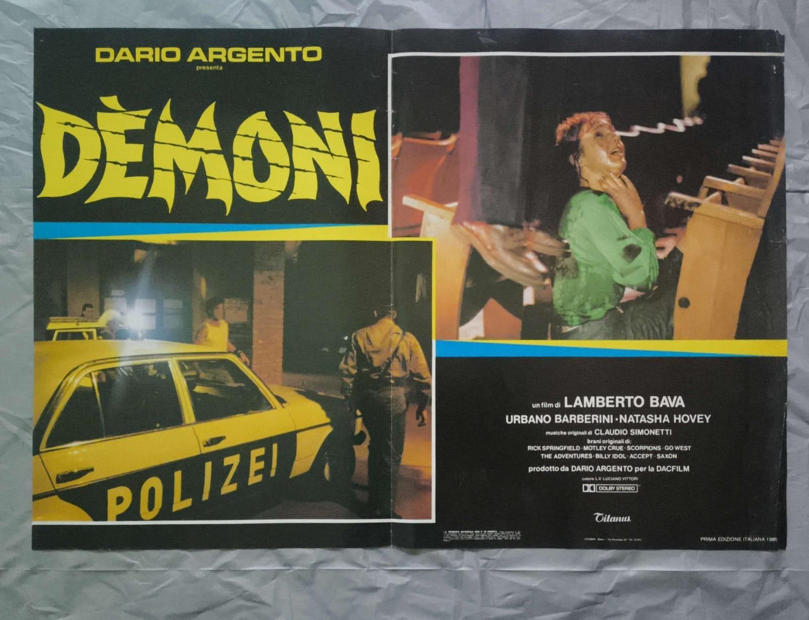 fotobusta poster Dario Argento Lamberto Bava DEMONI DEMONS  1985 ZA2