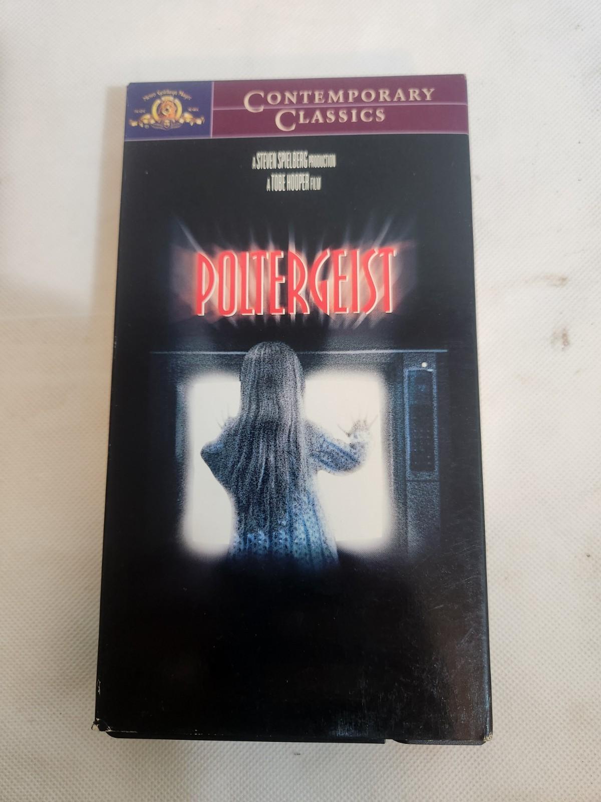 vintage VHS tape of the 1982 horror film Poltergeist