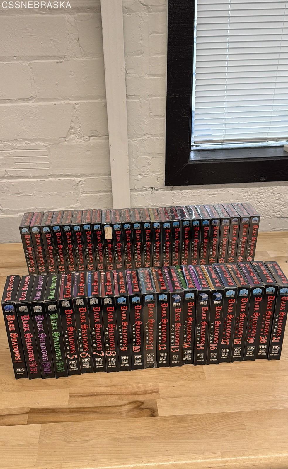Vintage Dark Shadows VHS Lot 45 Tapes Volumes 1-45 MPI Home Video Horror