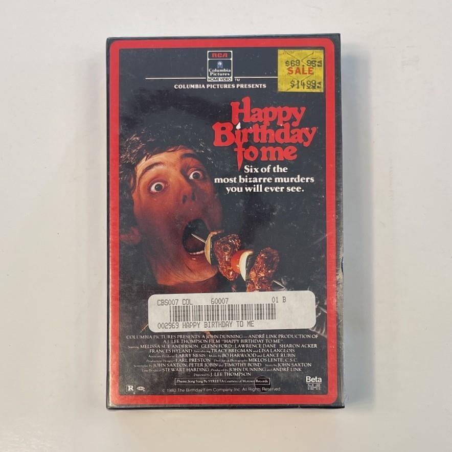 HAPPY BIRTHDAY TO ME 1981 Factory Sealed Betamax NOS Horror Slasher Movie Giallo
