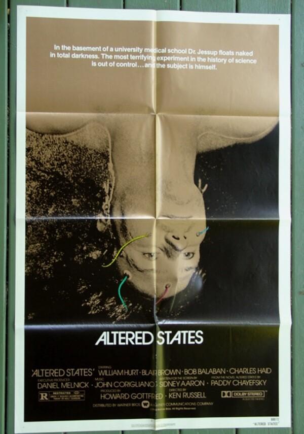 Altered States 1980•William Hurt•Original US 1-Sheet 27x41 Very Fine+
