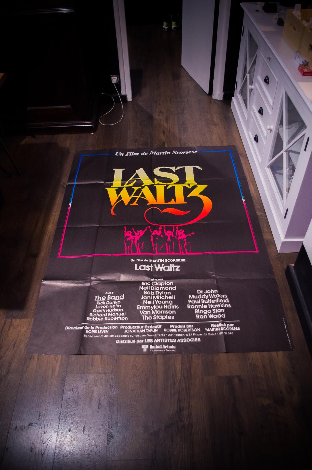 LAST WALTZ Martin Scorsese French Grande Vintage Movie Poster Original 1978