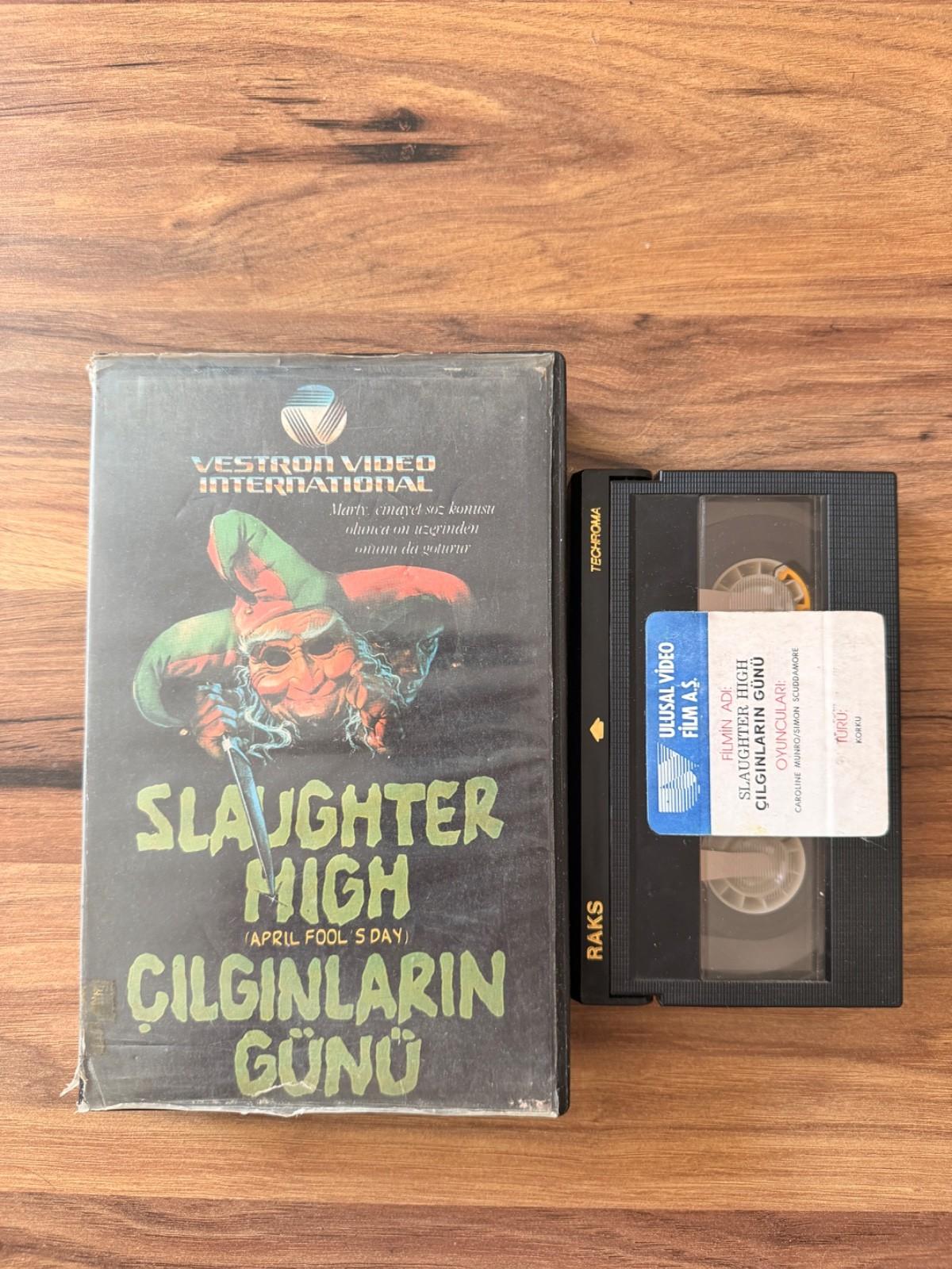 RARE Slaughter High Turkish BETAMAX Vestron Video Cult Slasher Horror