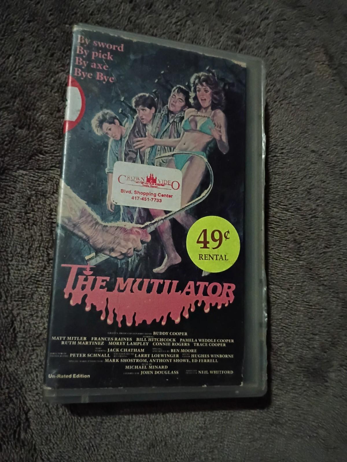 The Mutilator (VHS, 1985, Vestron Unrated) Cut-Box Rental Rare Horror Film Movie