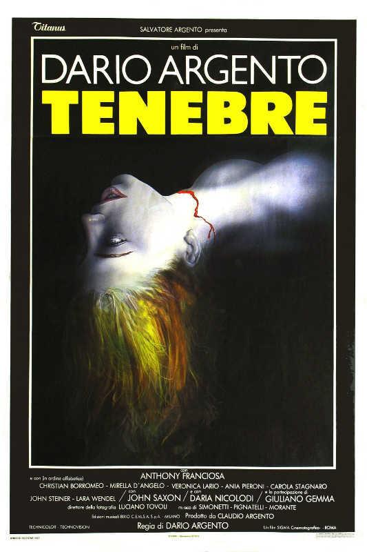 1982 TENEBRE VINTAGE HORROR FILM MOVIE POSTER PRINT 24x16 9 MIL PAPER