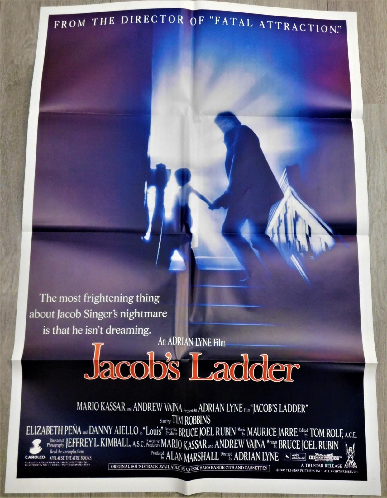  Jacob's Ladder One Sheet Folded Movie Poster 27"41 1990 Tim Robbins Adrian Lyne