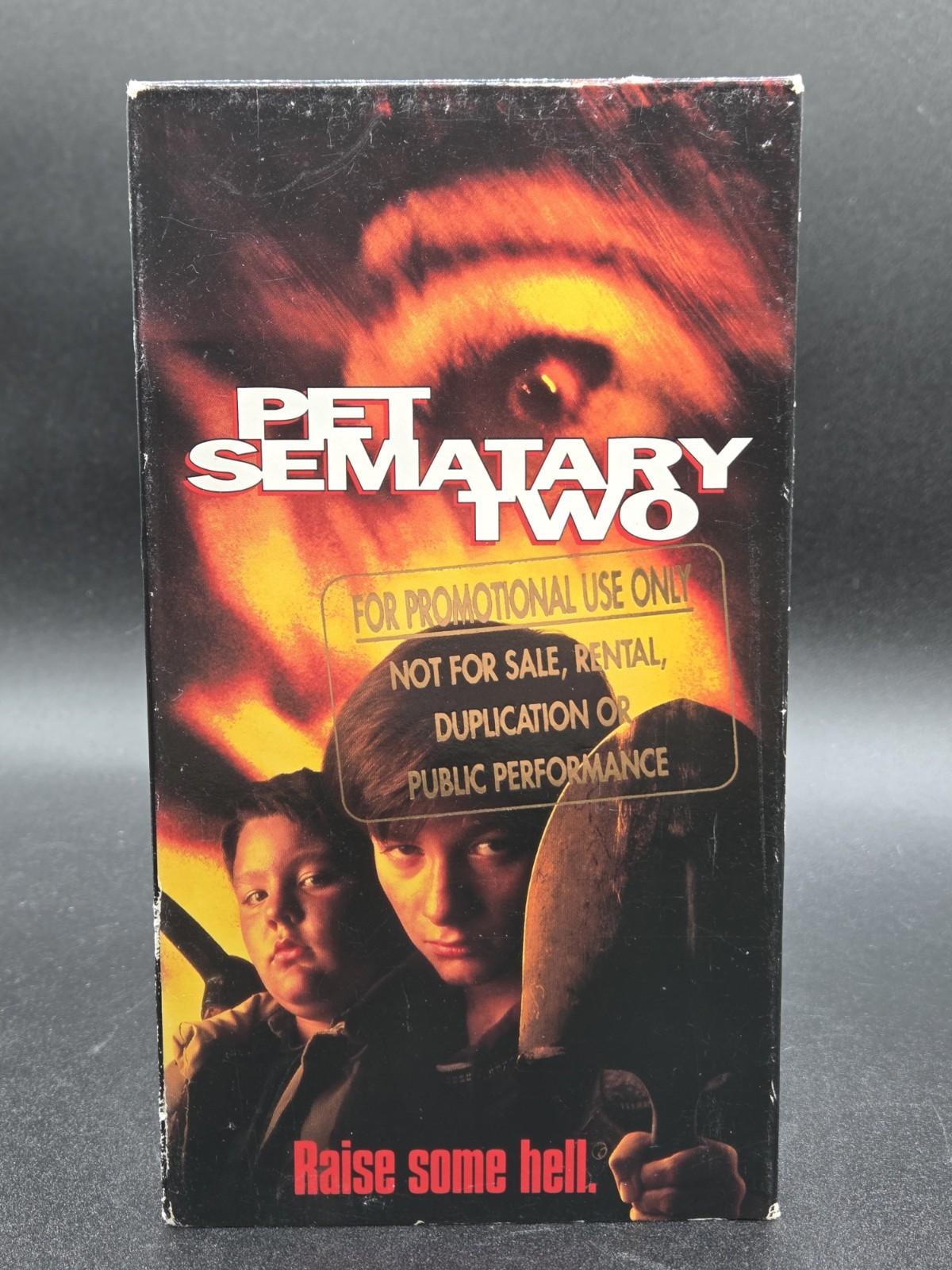 Pet Sematary Two 2 VHS Promotional Screener Stephen King Horror