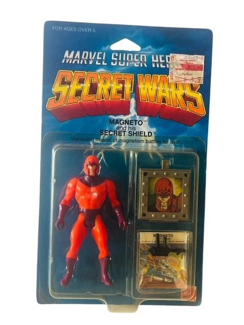 Magneto Marvel Secret Wars Action Figure 1984 Mattel Shield MOC comic vtg BMC5