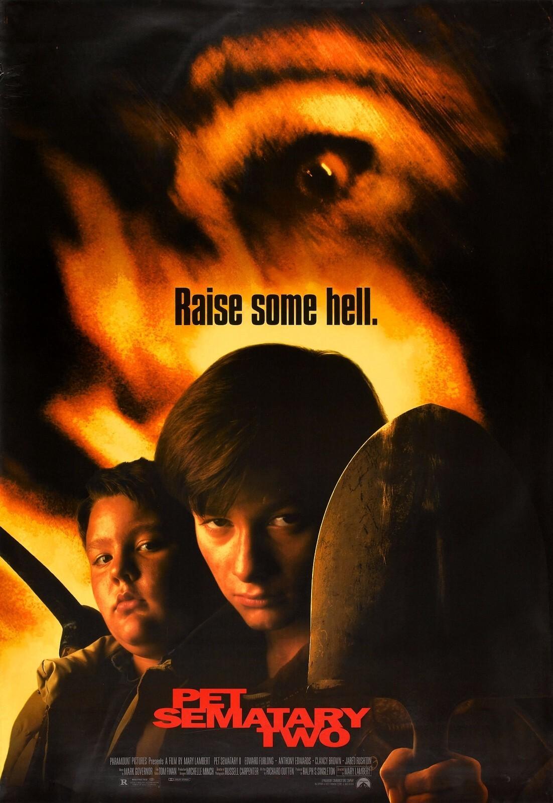 PET SEMATARY TWO 1992 Original DS 2 Sided 27x40" US Movie Poster Edward Furlong