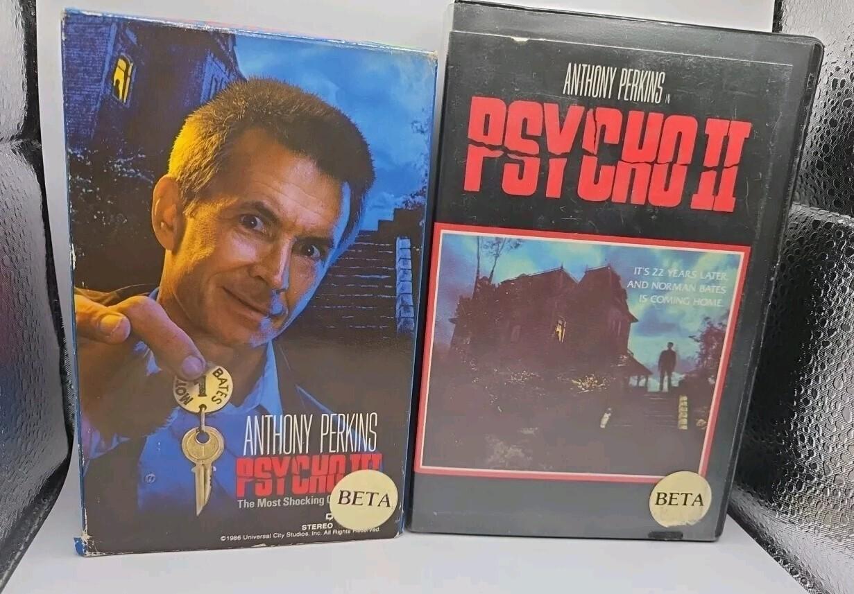 Psycho II (Beta,1983) Anthony Perkins Tom Holland Rare Horror PSYCHO III 1987