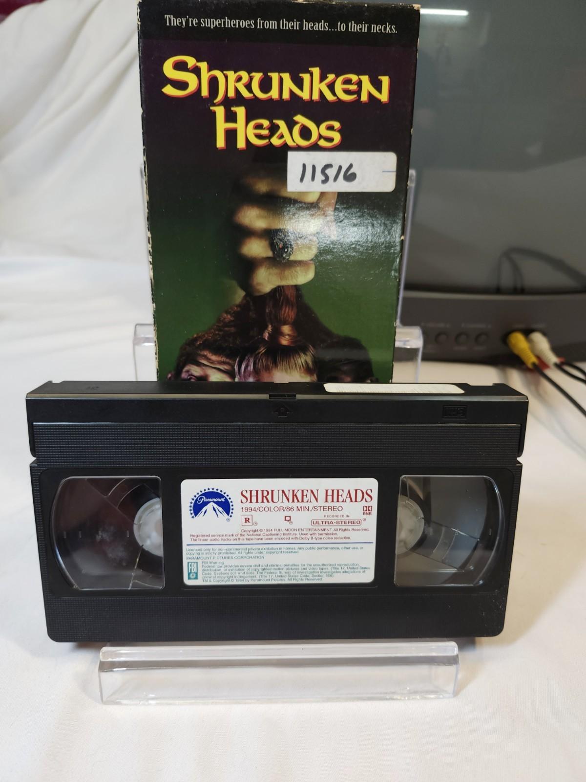 Shrunken Heads (VHS, 1994) Formal Rental Tested Plays Great Horror Campy 