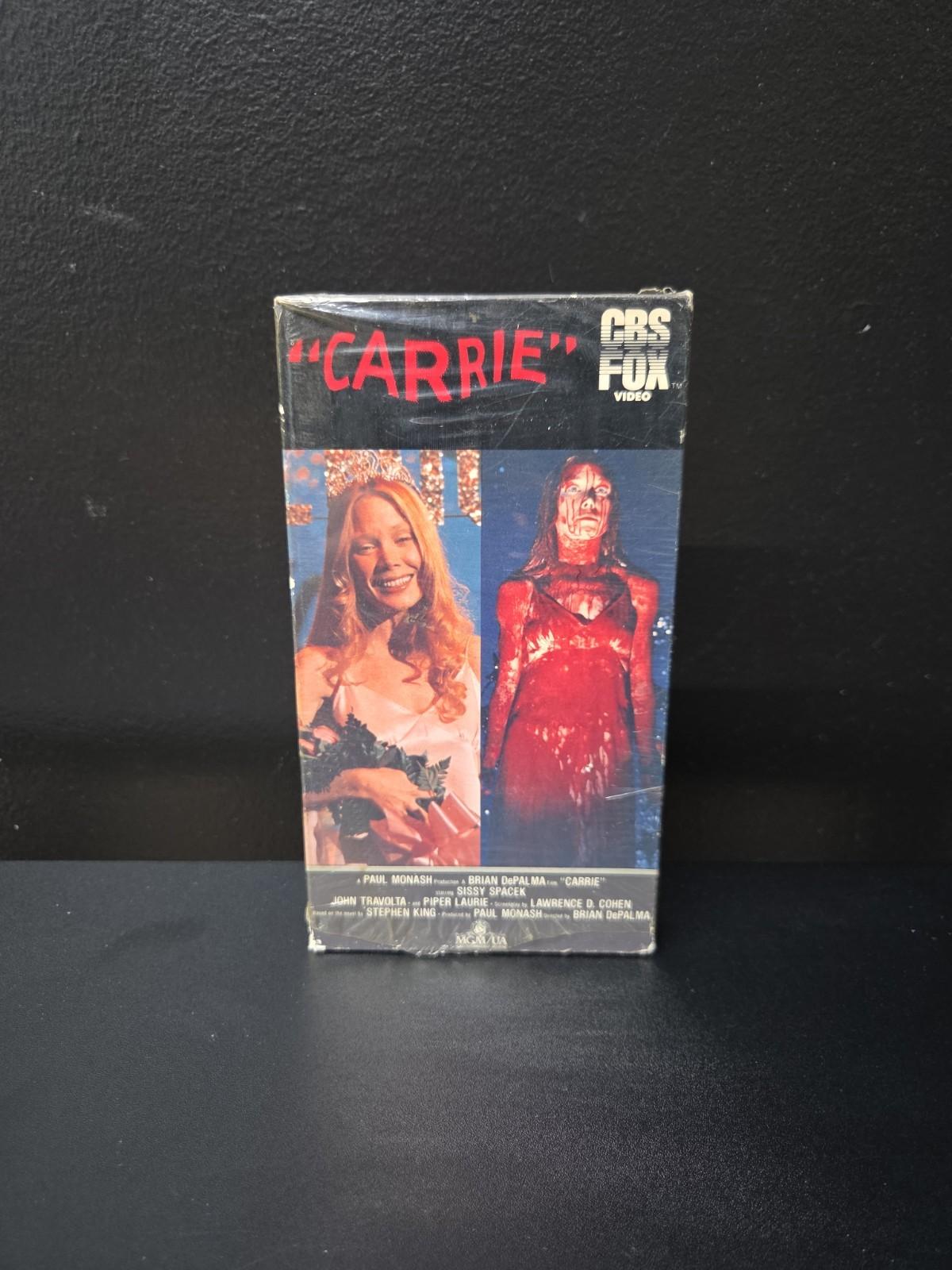 Carrie VHS 1984 Original 1984 Early Release W/Shrink EX CBS/FOX RARE