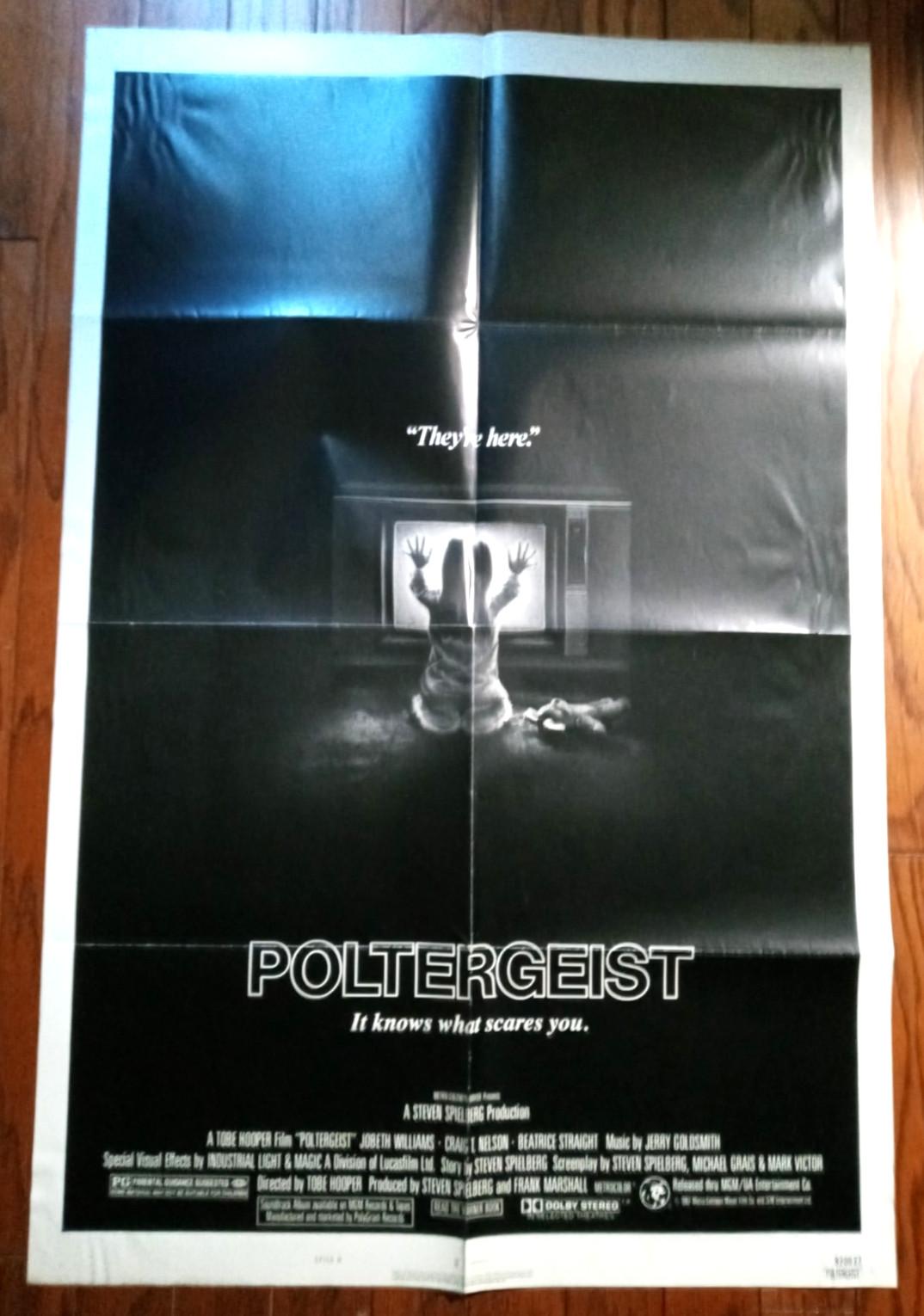 POLTERGEIST (1982) 27x41 Original Style B Folded One Sheet Movie Poster