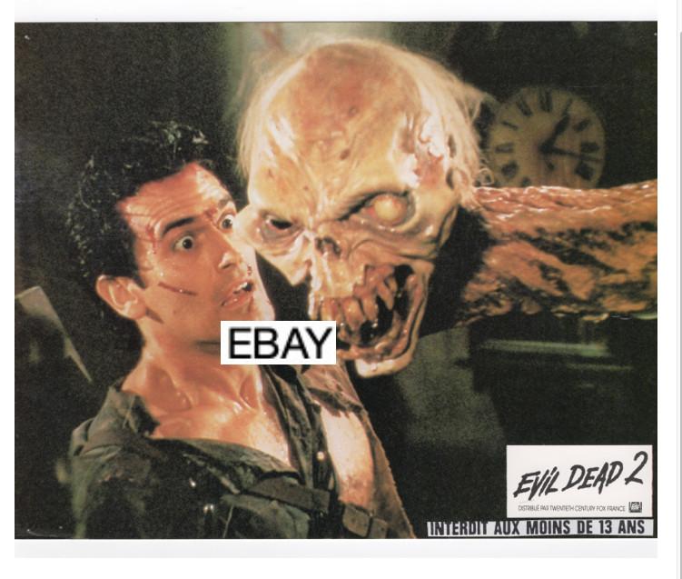 EVIL DEAD 2 ORIGINAL MOVIE FRENCH LOBBY 1987 HORROR BRUCE CAMPBELL SAM RAIMI