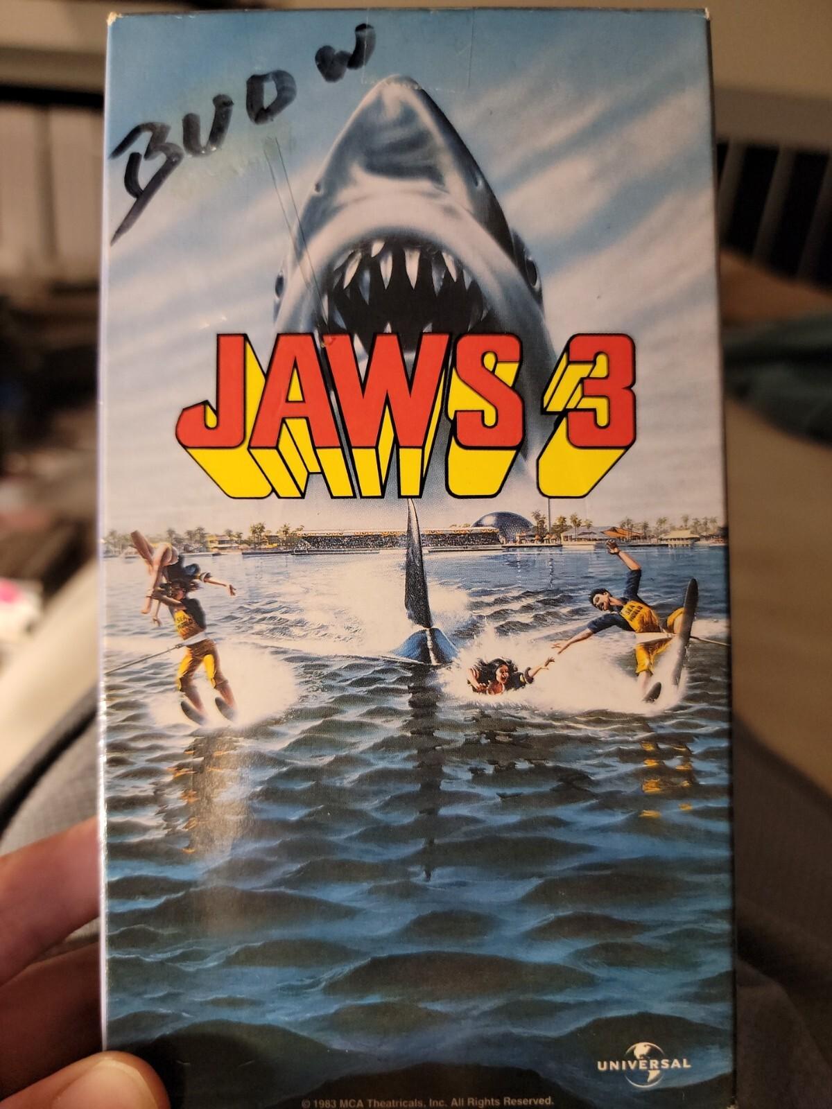 Jaws 3 1983 VHS Rare Hard To Find