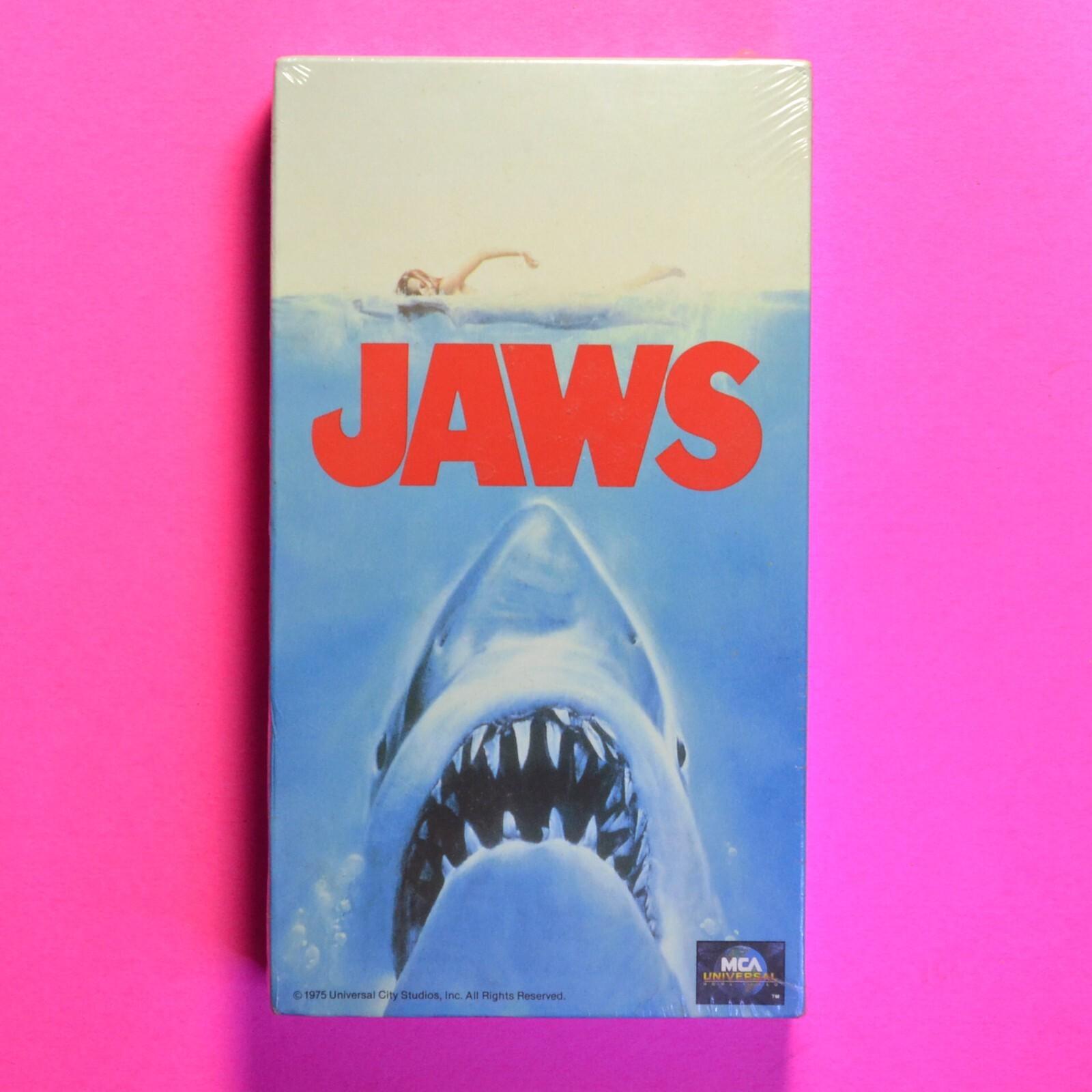 Vintage VHS 1975 Jaws 1991 MCA Home Video Original Factory Sealed Classic Movie