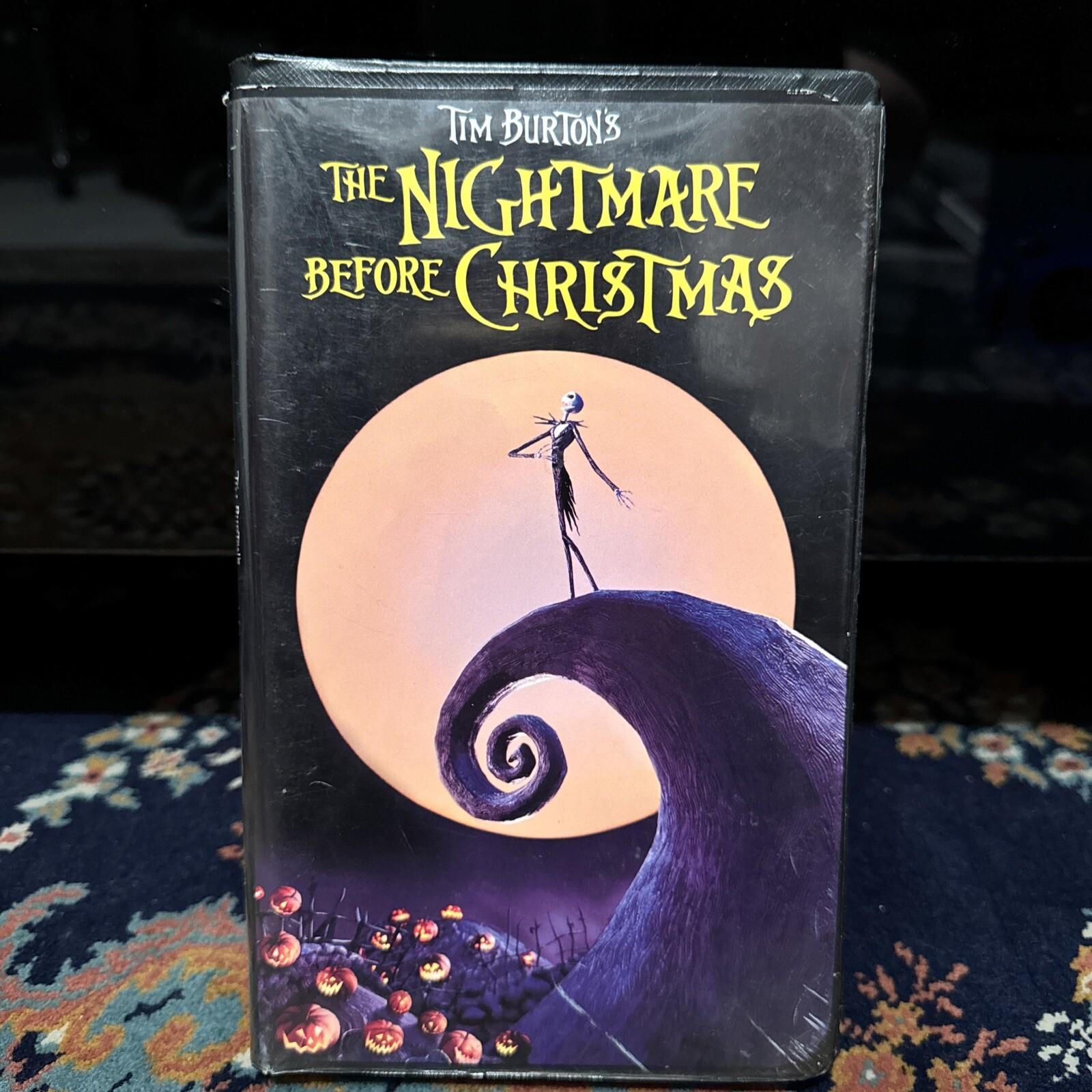 The Nightmare Before Christmas Tim Burton original release VHS clamshell 1994 