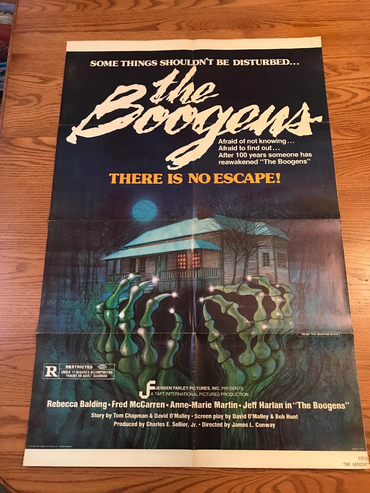 The Boogens 1981 folded one sheet movie poster 27X41 HORROR REBECCA BALDING