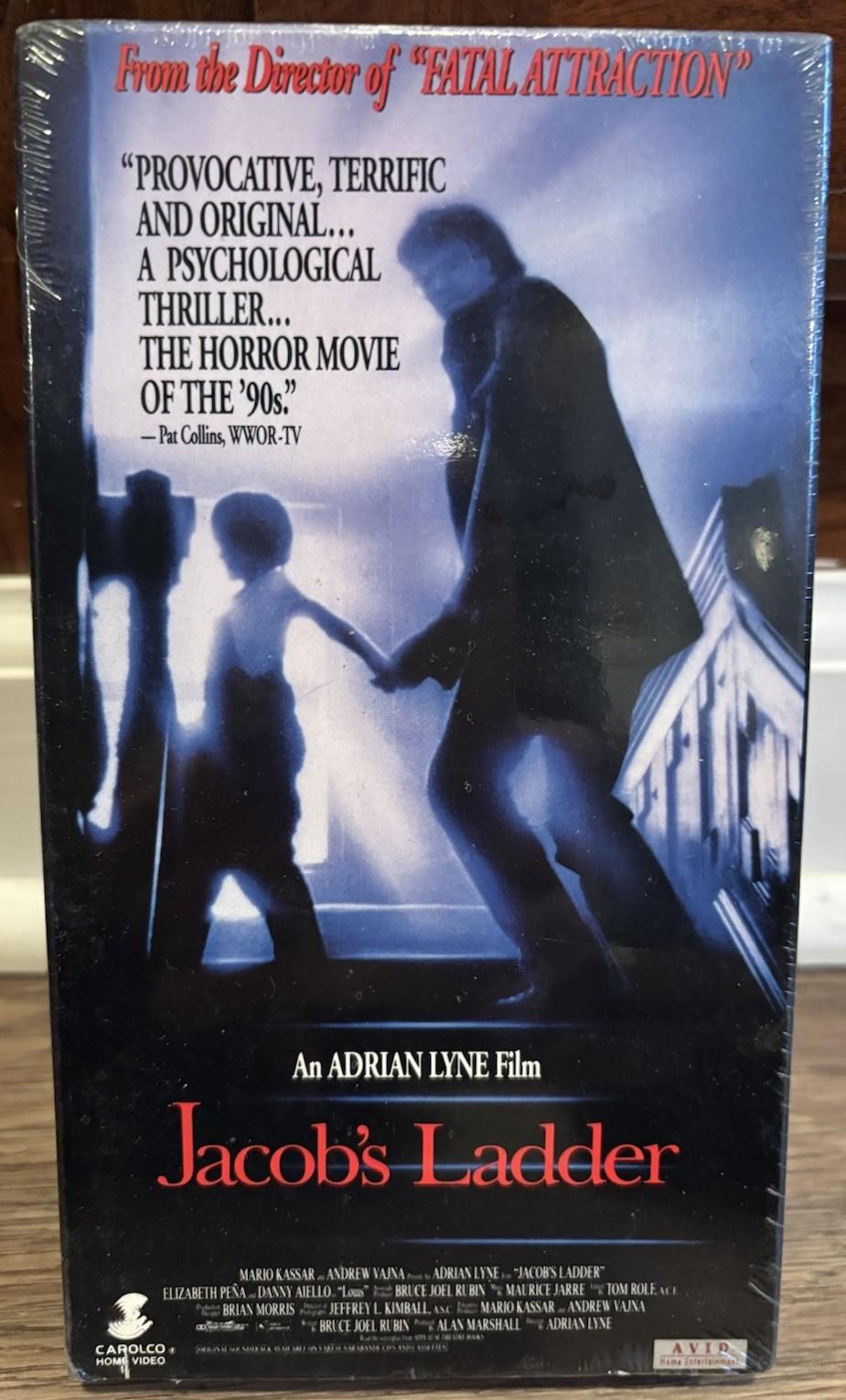 Jacob’s Ladder VHS 1990 Horror Thriller Factory Sealed Hi-Fi Tape Tim Robbins