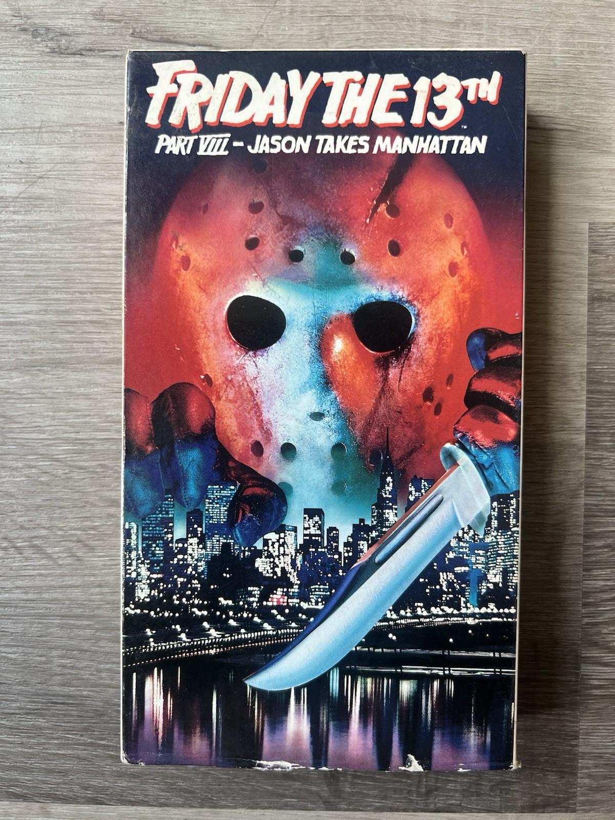 Friday the 13th Part VIII Jason Takes Manhattan VHS 1989 Paramount Horror