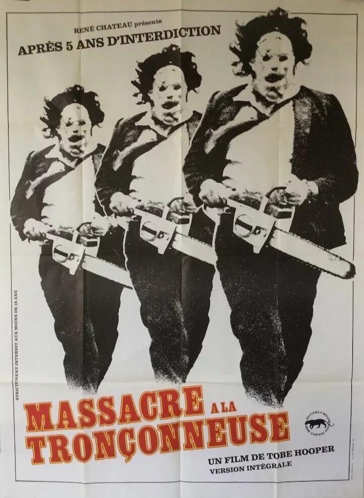 THE TEXAS CHAIN SAW MASSACRE  French Grande Movie Poster Original 1974 47 x63"