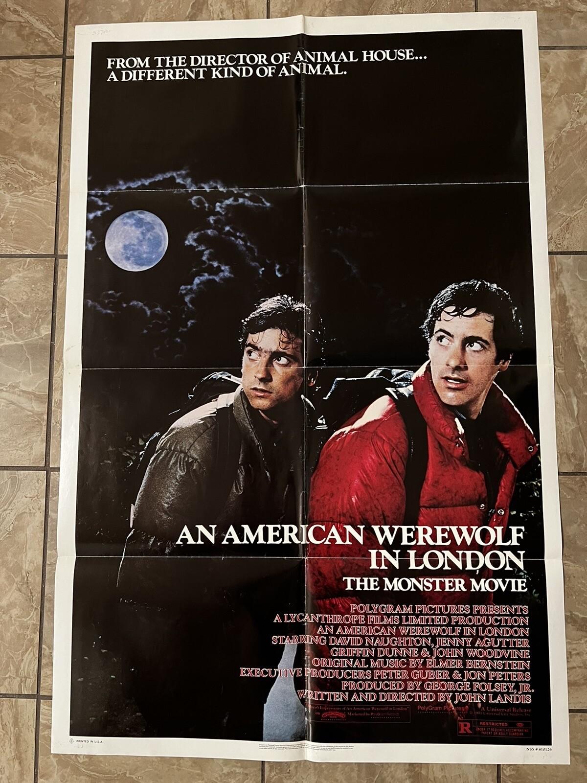 AN AMERICAN WEREWOLF IN LONDON Original One Sheet Movie Poster - 1981 NS810126
