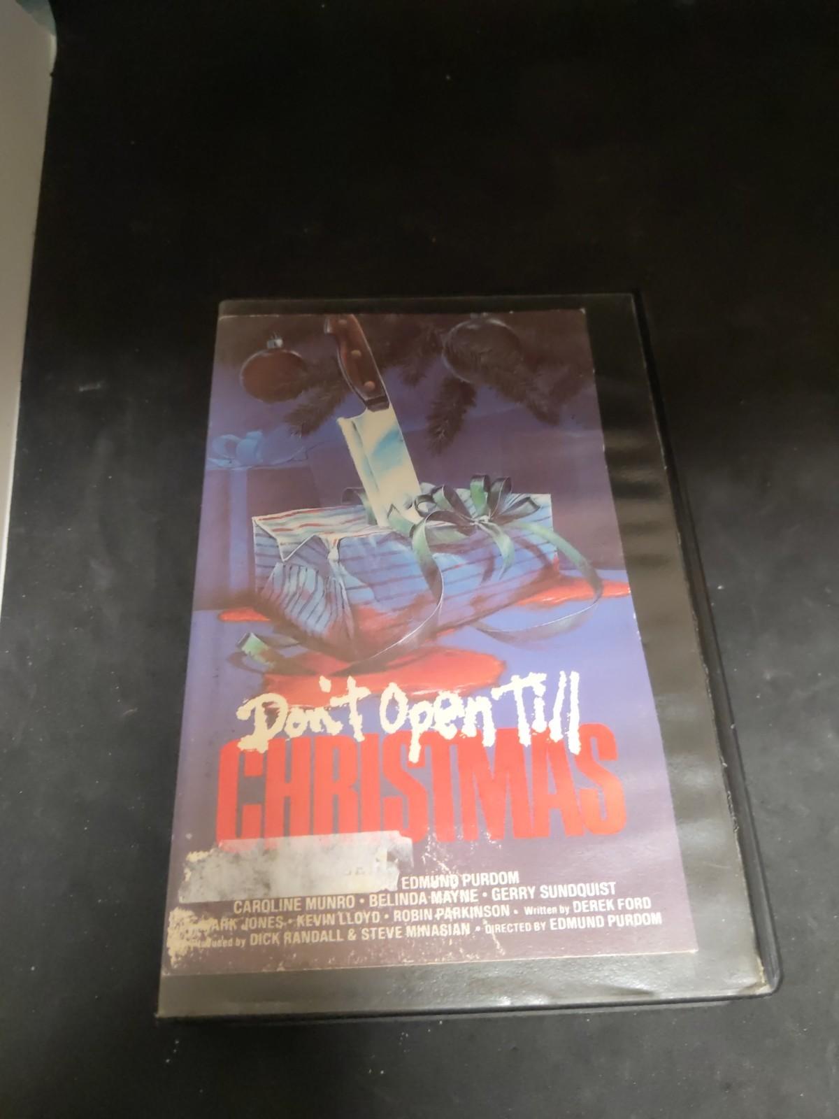 Don’t Open Till Christmas Vestron Video Betamax 1984 Horror Movie 
