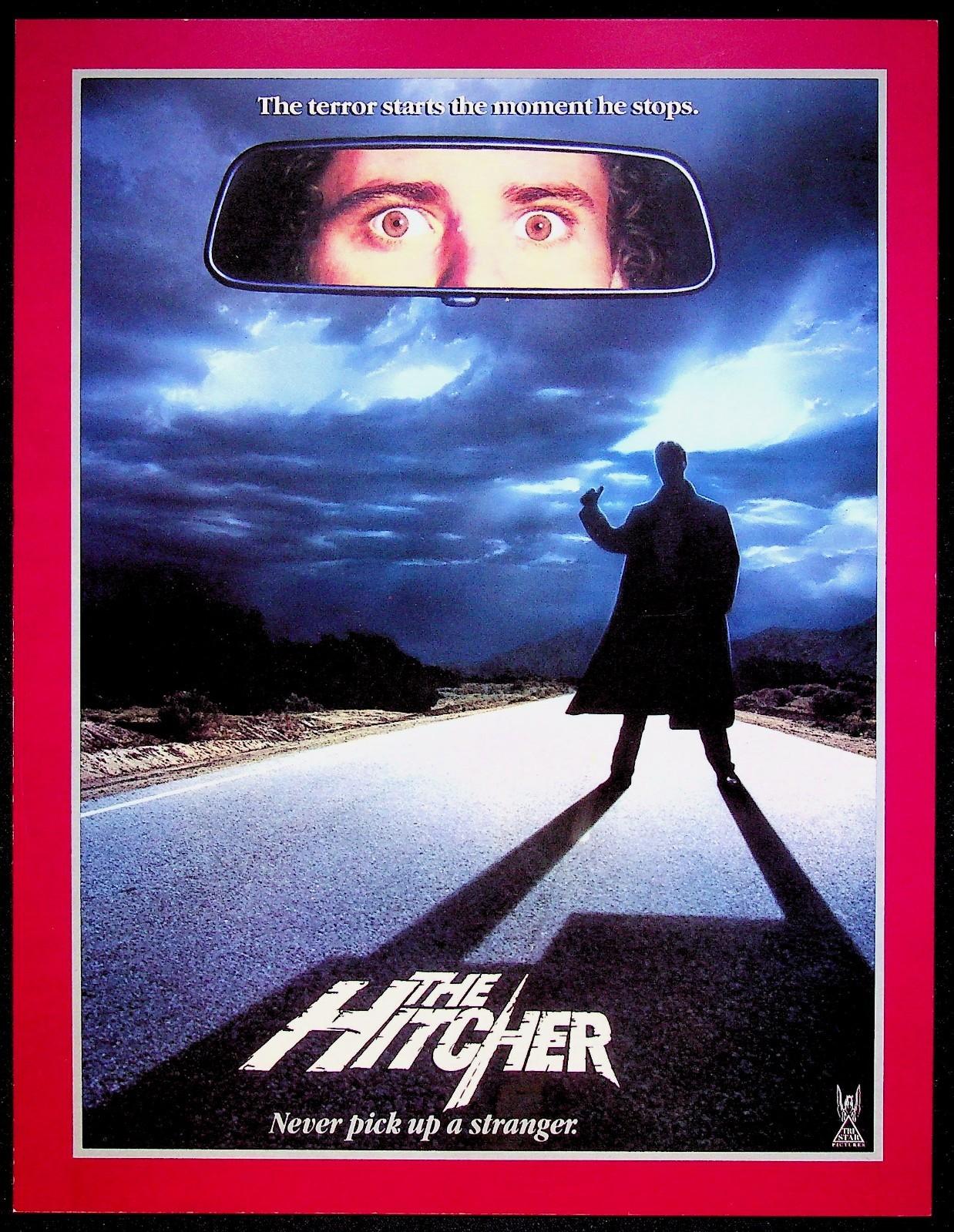 The Hitcher (1986) Original Press Kit Promo Publicity Sheet Rutger Hauer Horror