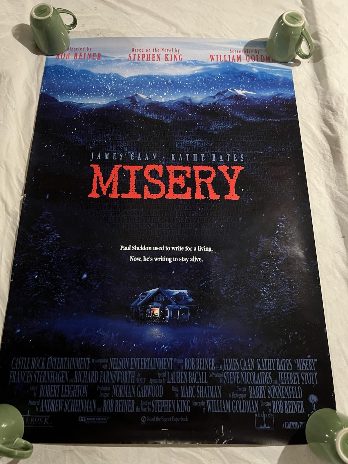 MISERY - 1990 Original 27x40 Rolled Regular  Poster - James Caan,  Stephen King