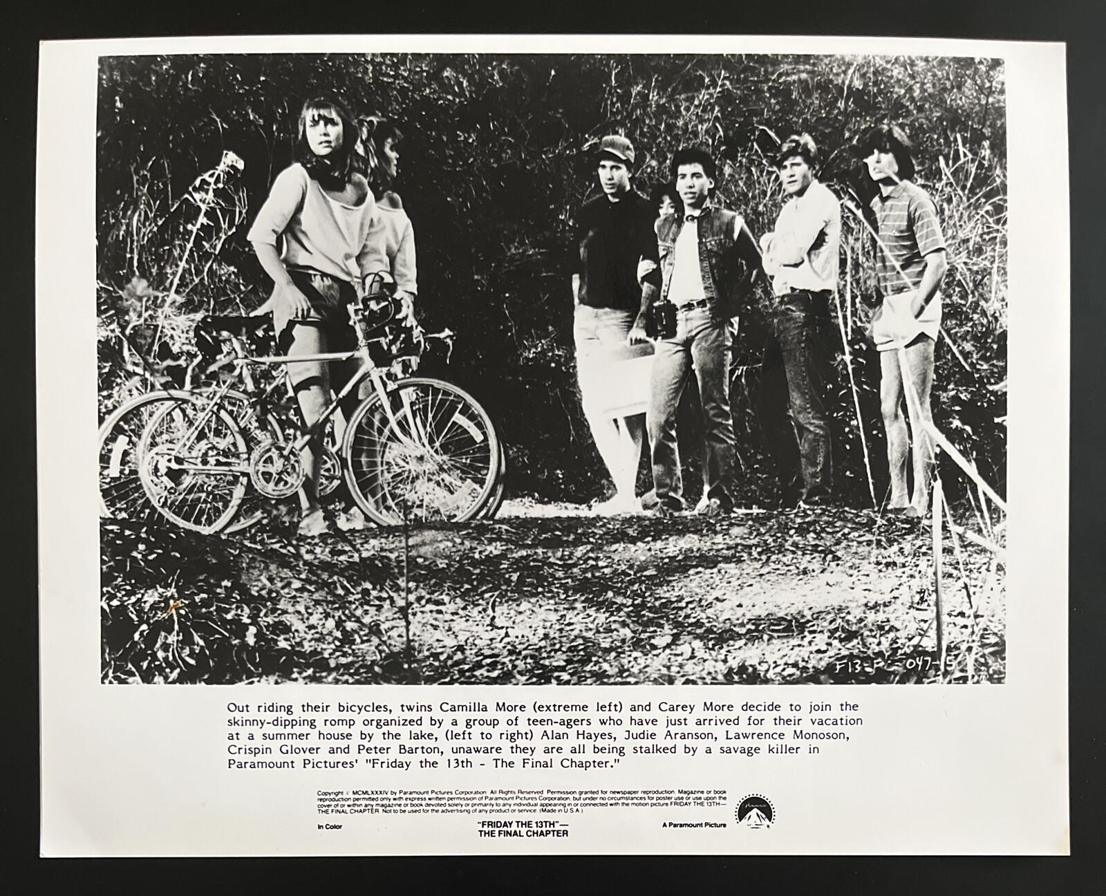 Friday The 13th The Final Chapter Press Photo 1984 Jason Horror RARE (D)