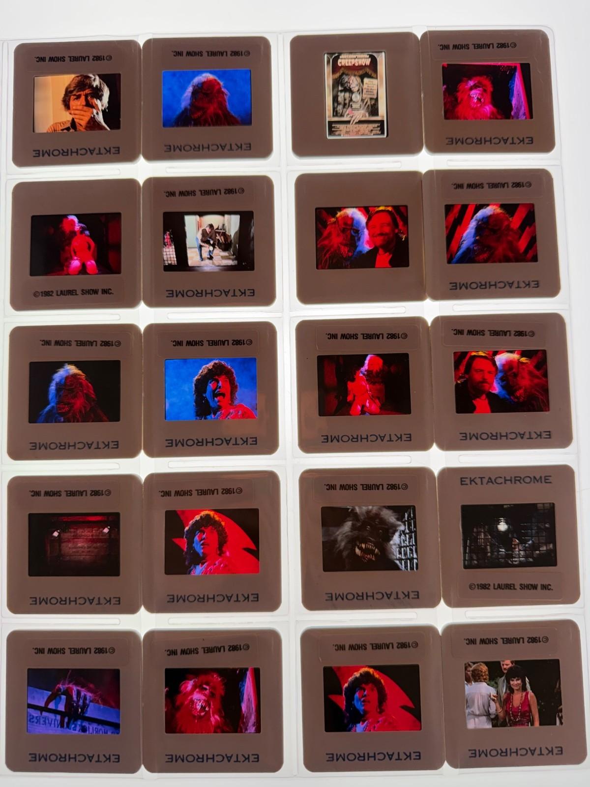 RARE  CREEPSHOW STEPHEN KING MOVIE PRODUCTION PRESS KIT LOT OF 20 SLIDE PHOTO #2
