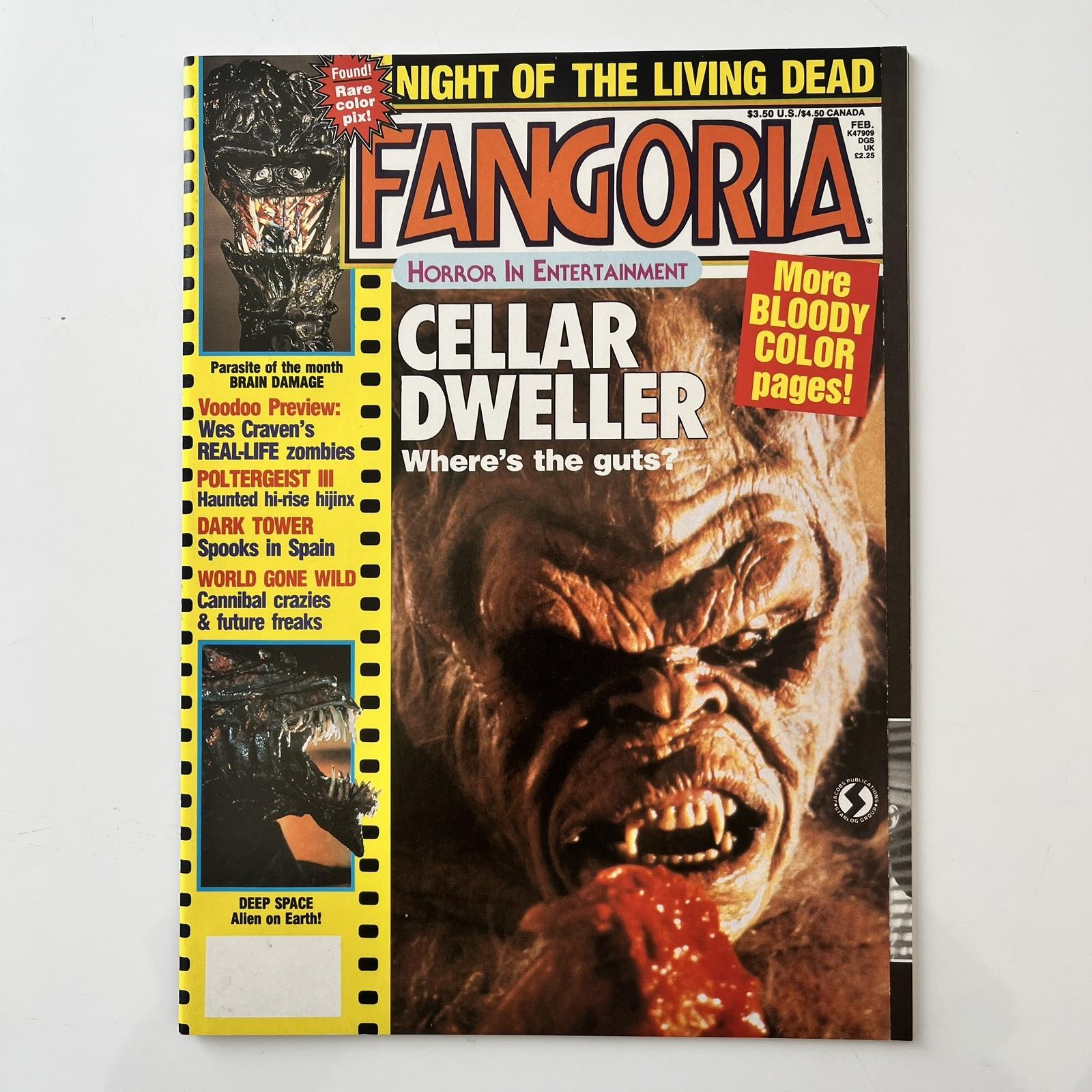 Fangoria #71 (Feb. 1988) – Cellar Dweller Poltergeist Night Of The Living Dead