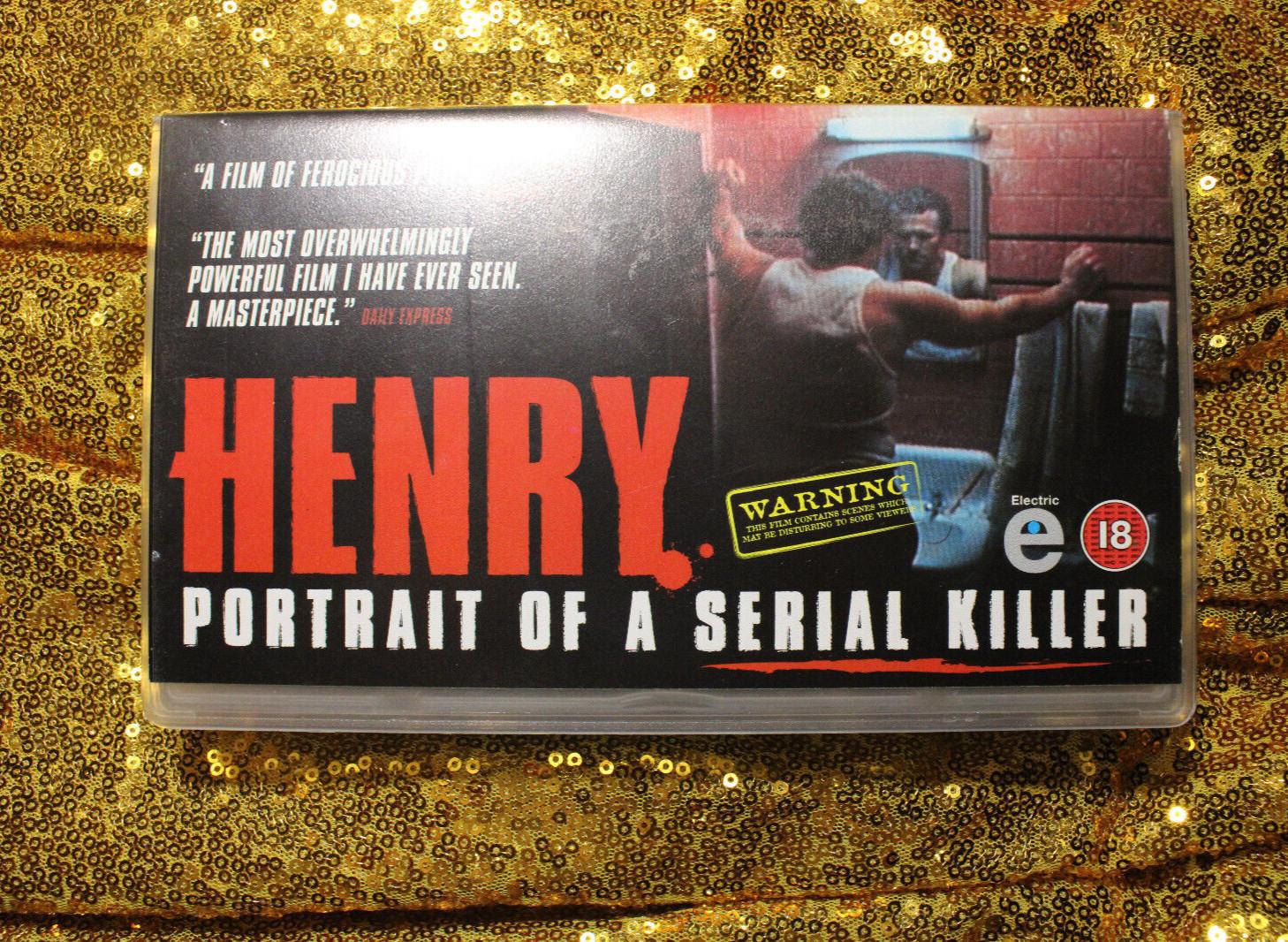 Henry Portrait of a Serial Killer VHS 1989 UK IMPORT RARE TRUE CRIME