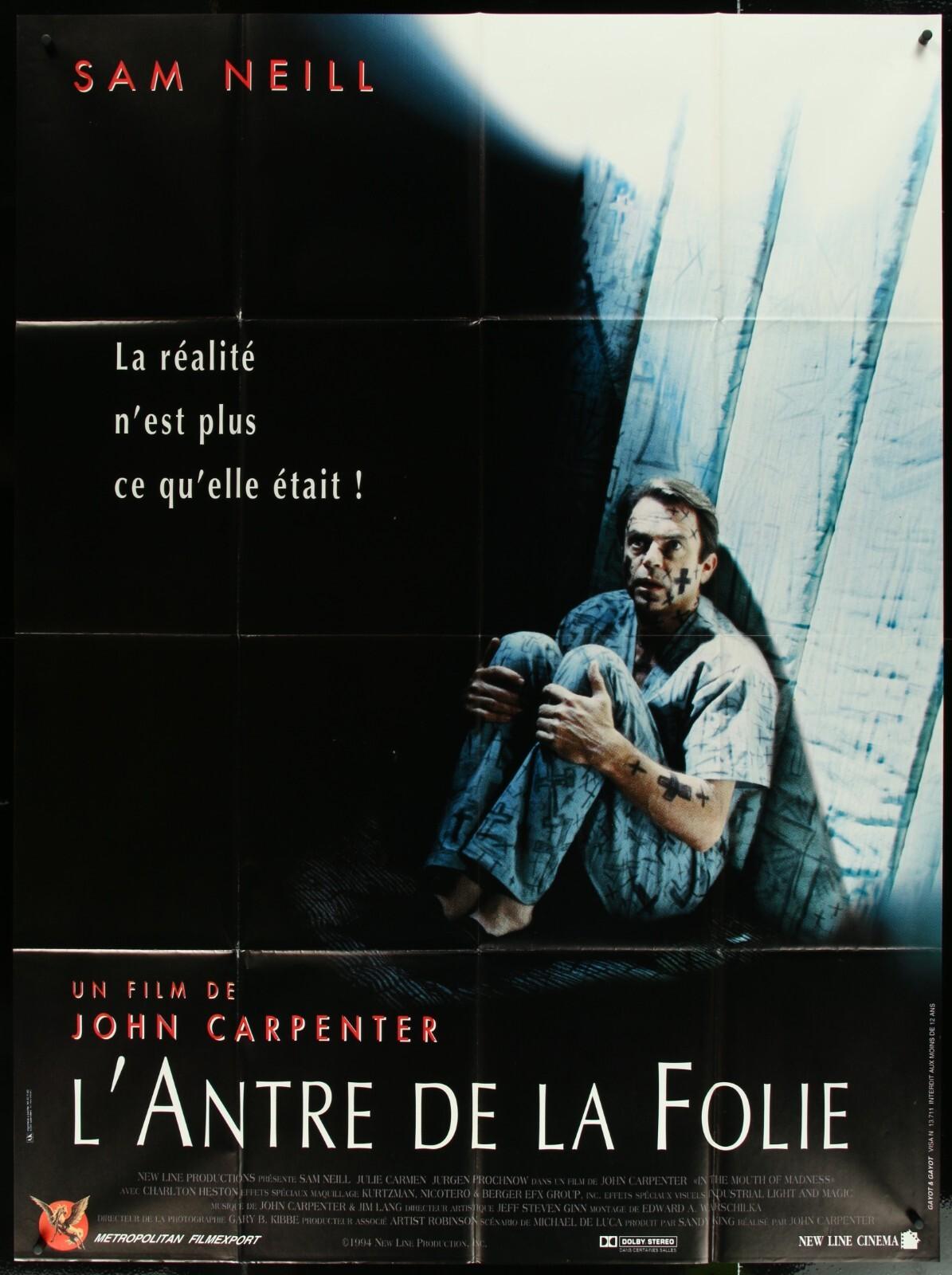 In The Mouth Of Madness original movie poster 47"x63" French 1P Carpenter