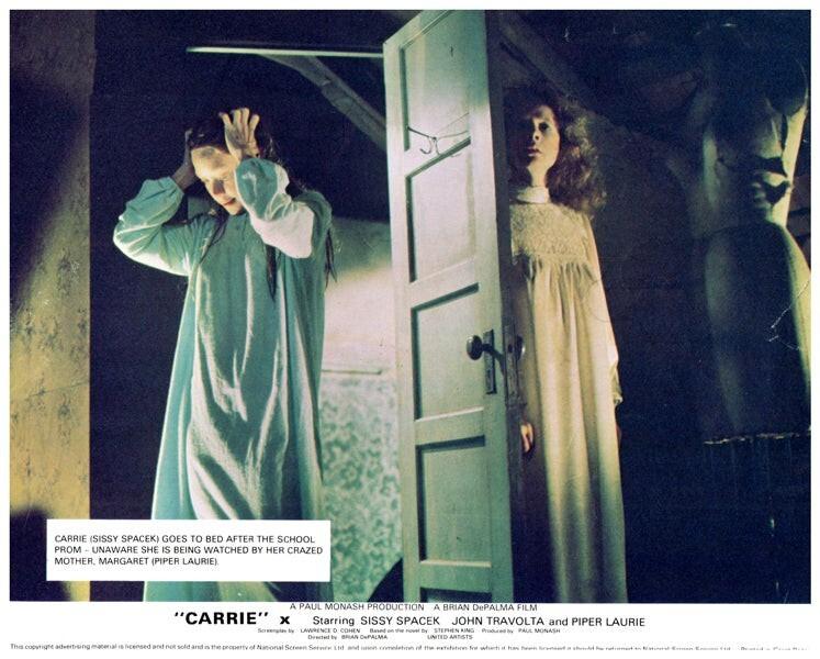 Carrie Original Lobby Card 1976 Sissy Spacek Piper Laurie Brian DePalma horror