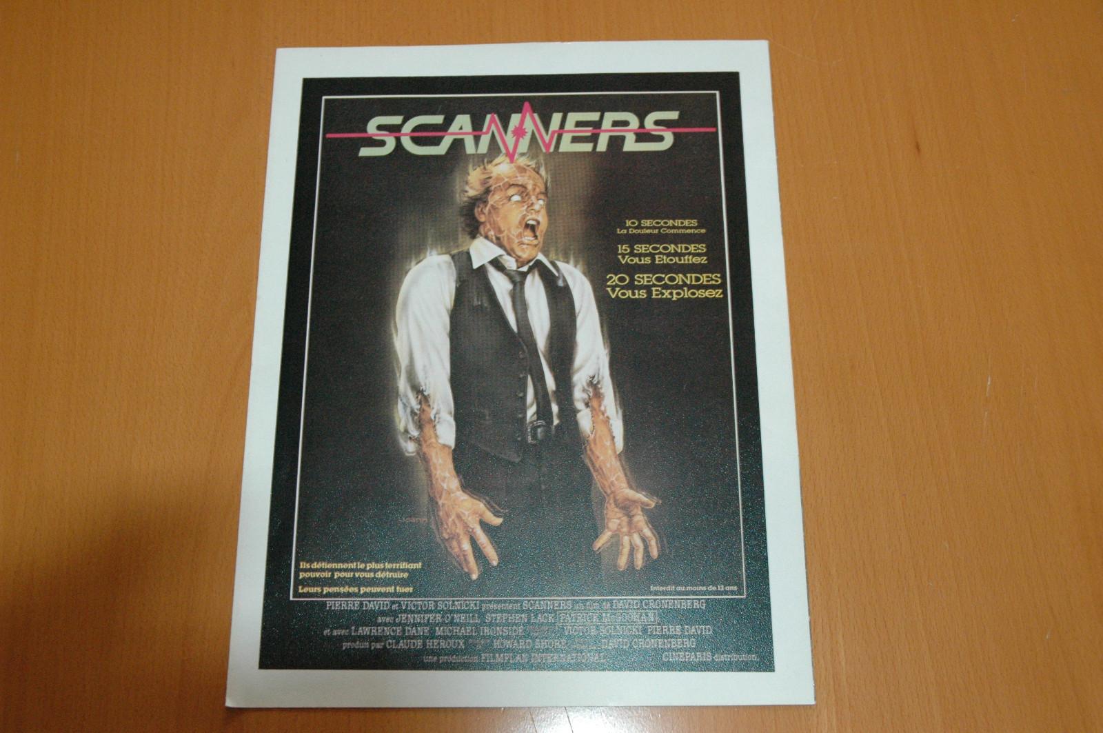 Stephen Lack Jennifer O'Neill David Cronenberg Scanners 1981 Rare Synopsis