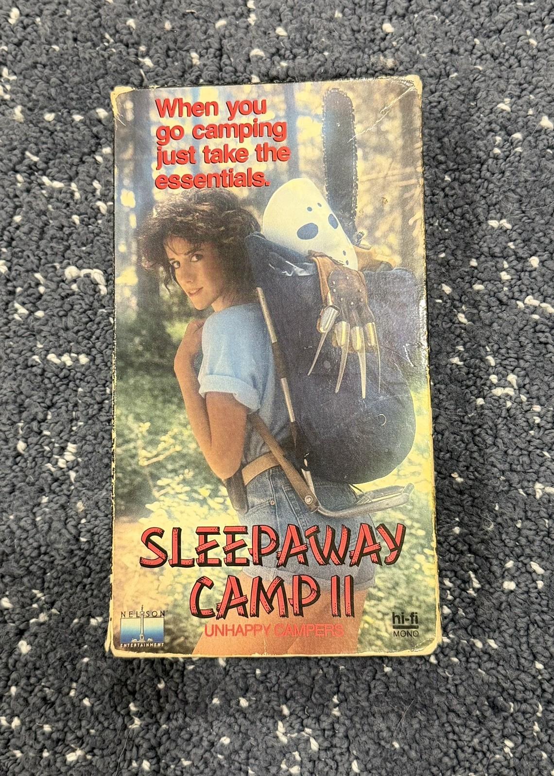 Sleepaway Camp II 2 Unhappy Campers VHS OOP RARE 1988 Horror 80s!